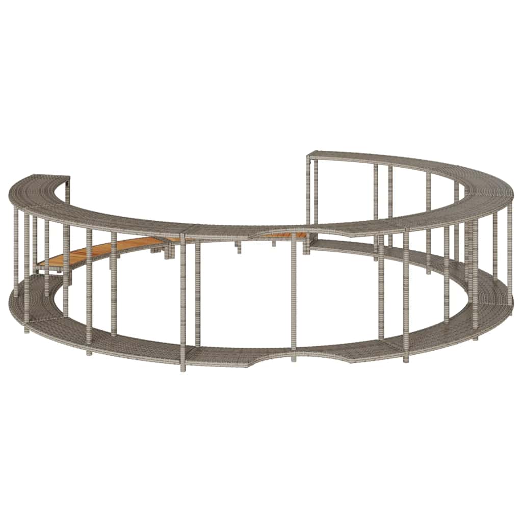 Hottub Ombouw Opbergruimte En Houten Opstapje Poly Rattan