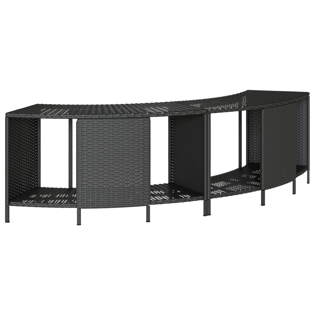 Opbergschappen Voor Hottub 2 St Poly Rattan