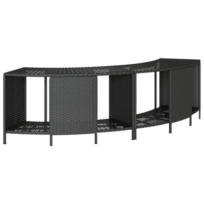 Opbergschappen Voor Hottub 2 St Poly Rattan