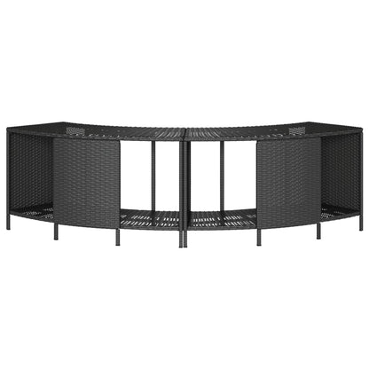 Opbergschappen Voor Hottub 2 St Poly Rattan