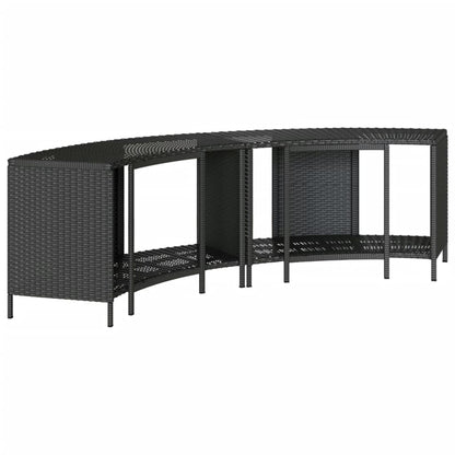 Opbergschappen Voor Hottub 2 St Poly Rattan