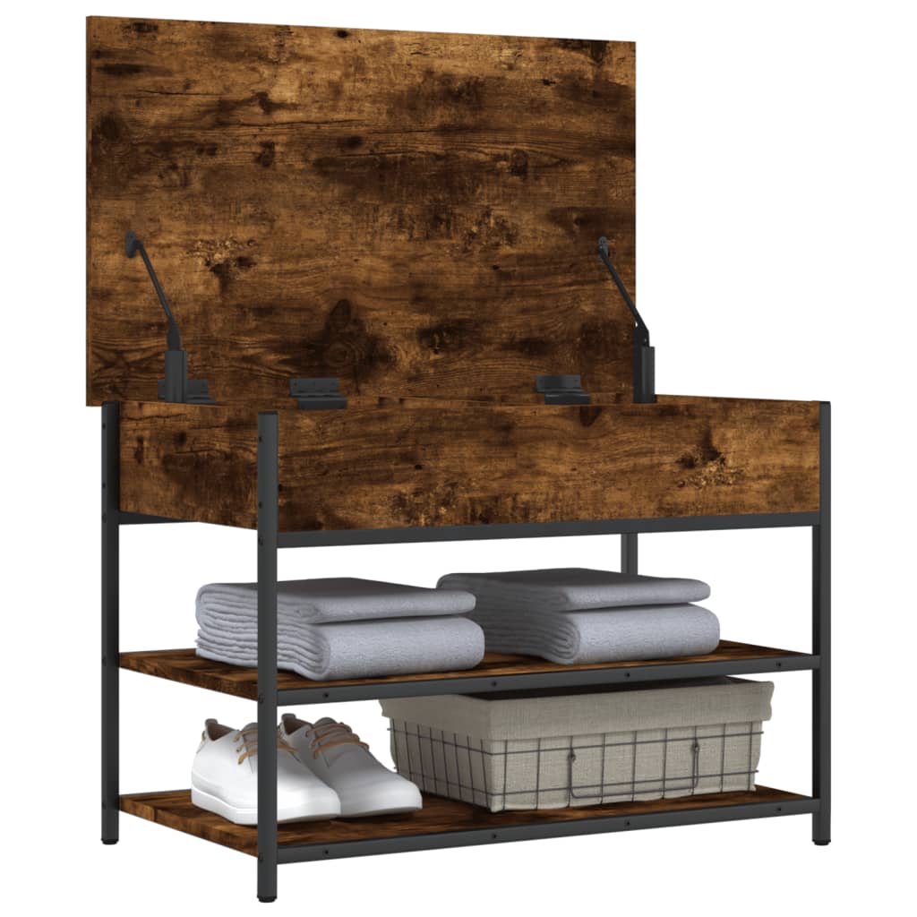 Schoenenbankje 70X42,5X50 Cm Bewerkt Hout Kleurig