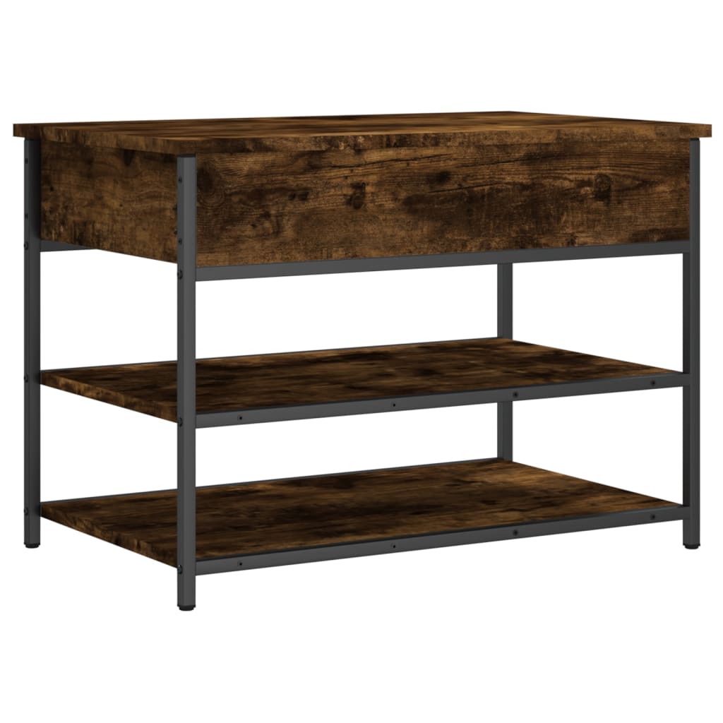 Schoenenbankje 70X42,5X50 Cm Bewerkt Hout Kleurig