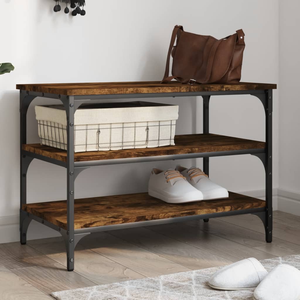 Schoenenbankje 100X38,5X49 Cm Bewerkt Hout