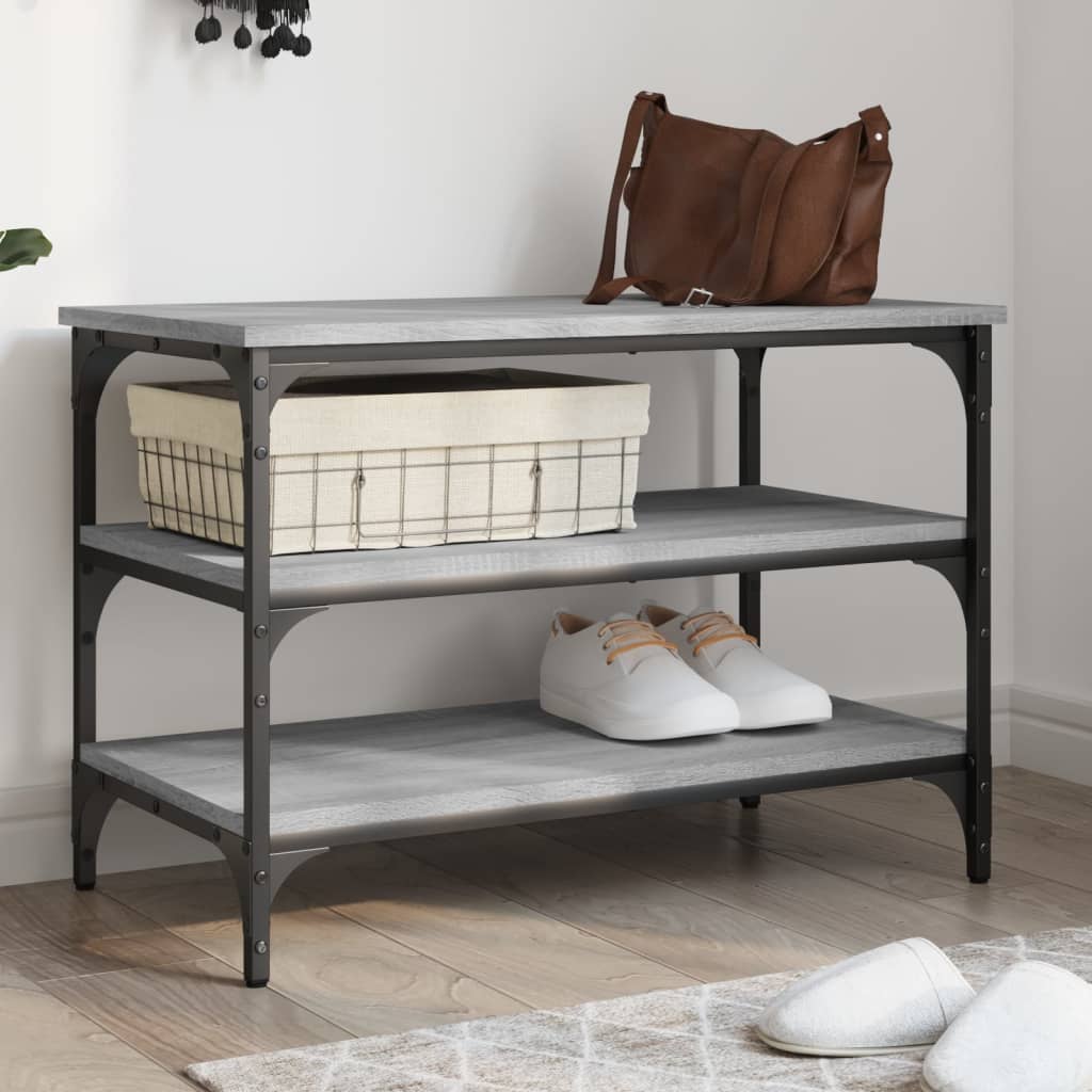 Schoenenbankje 100X38,5X49 Cm Bewerkt Hout