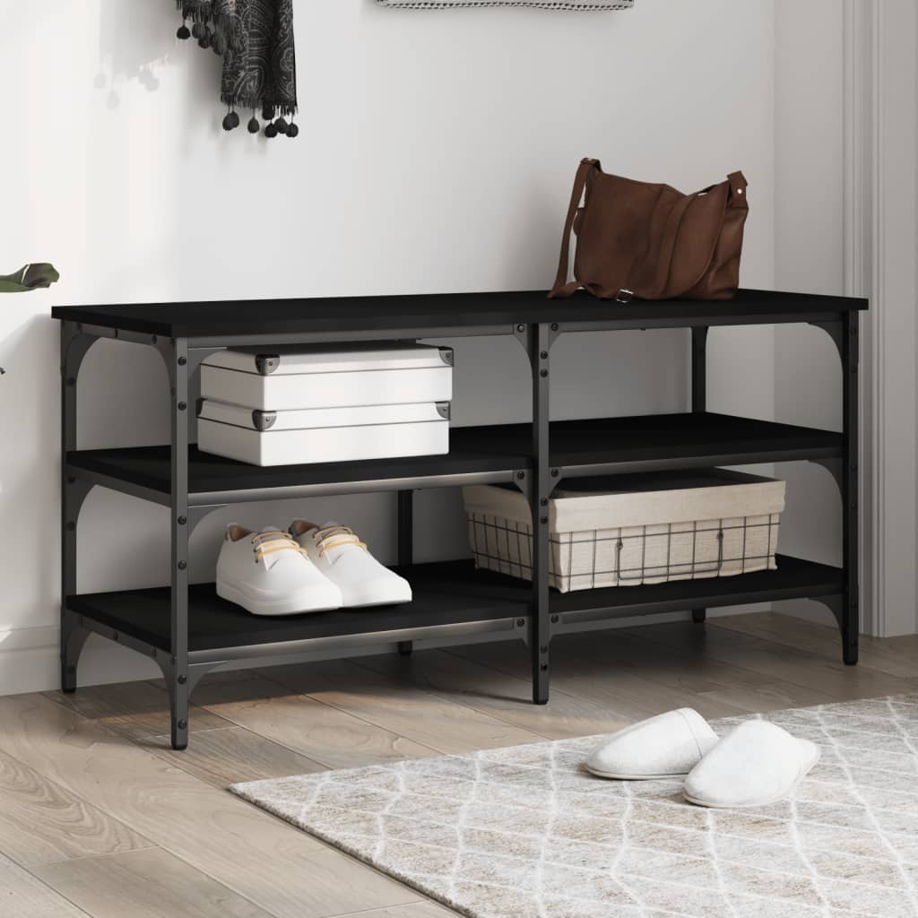 Schoenenbankje 100X38,5X49 Cm Bewerkt Hout