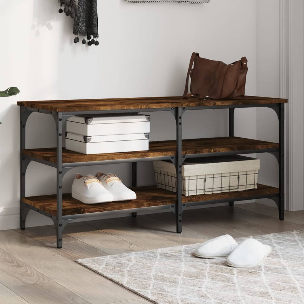 Schoenenbankje 100X38,5X49 Cm Bewerkt Hout