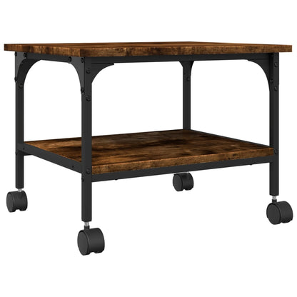 Printerkastje 2-Laags 50X40X38 Cm Bewerkt Hout
