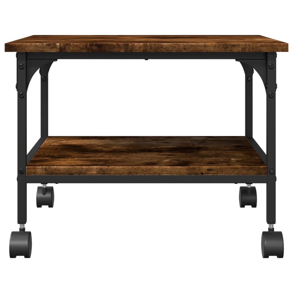 Printerkastje 2-Laags 50X40X38 Cm Bewerkt Hout
