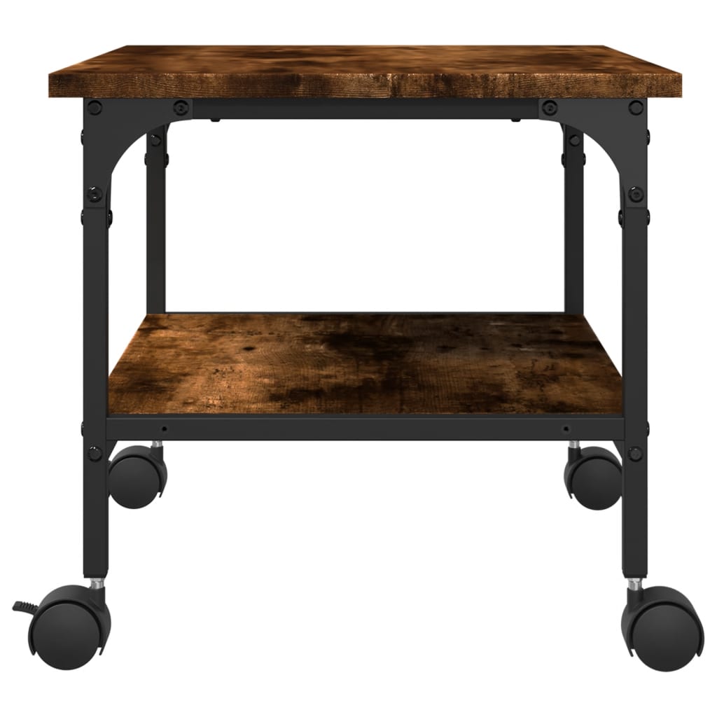 Printerkastje 2-Laags 50X40X38 Cm Bewerkt Hout