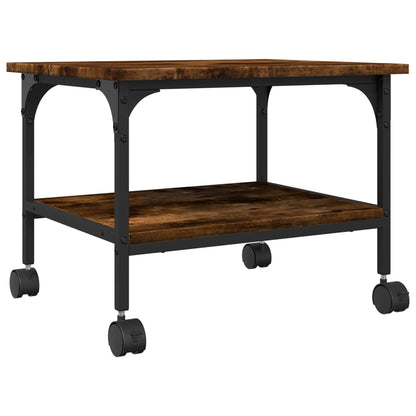 Printerkastje 2-Laags 50X40X38 Cm Bewerkt Hout