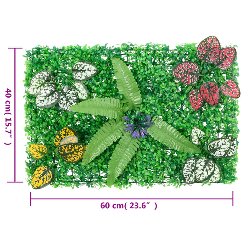   Hek Met Kunstplanten 40X60 Cm Groen