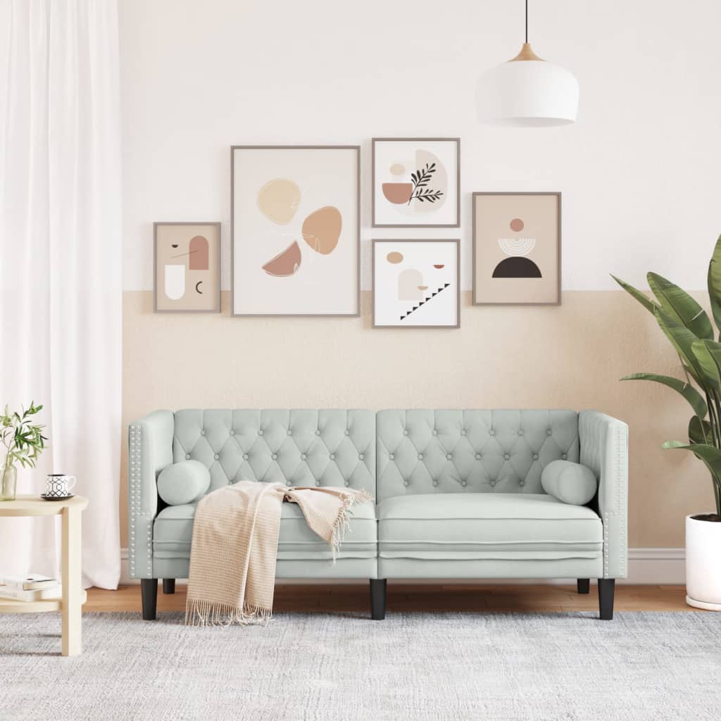 Chesterfield-Stijl En Bolsters Fluweel