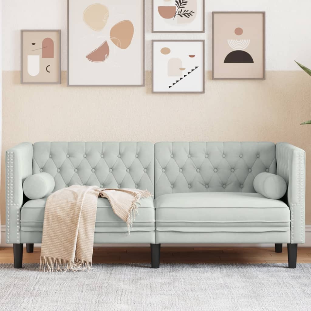 Chesterfield-Stijl En Bolsters Fluweel