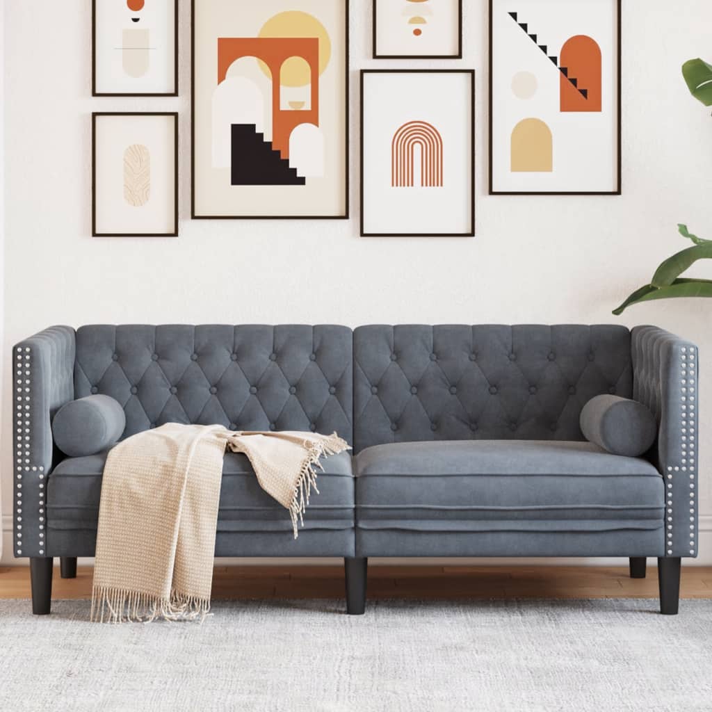 Chesterfield-Stijl En Bolsters Fluweel
