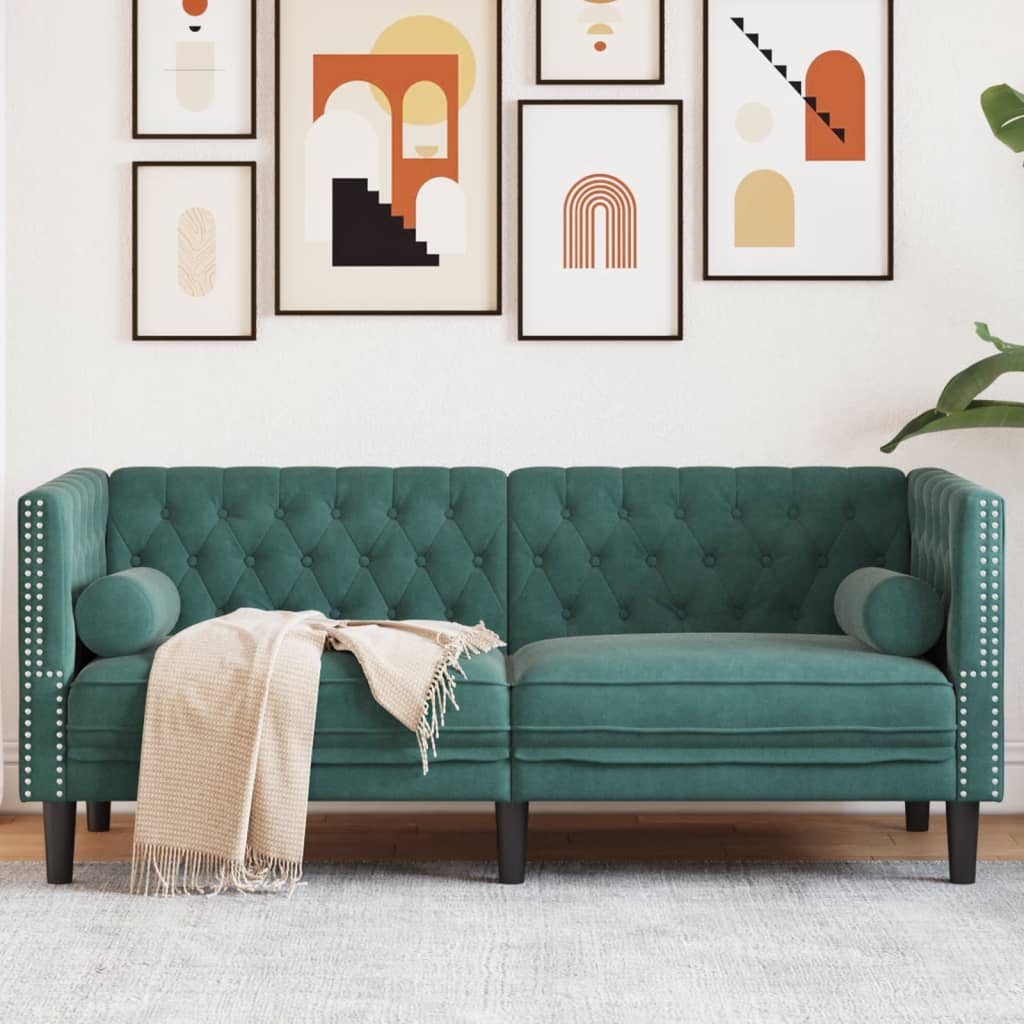 Chesterfield-Stijl En Bolsters Fluweel