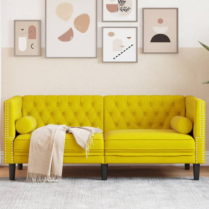 Chesterfield-Stijl En Bolsters Fluweel