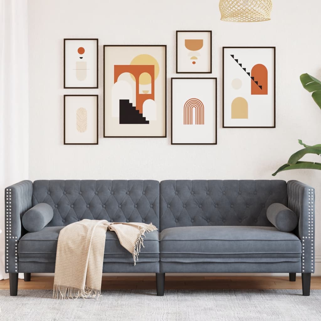 Chesterfield-Stijl En Bolsters Fluweel