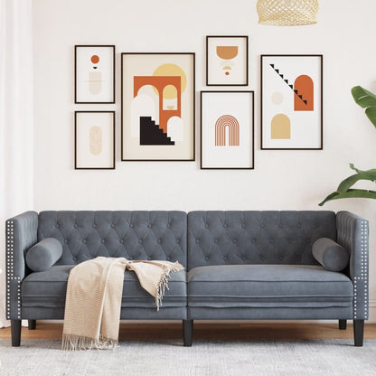 Chesterfield-Stijl En Bolsters Fluweel