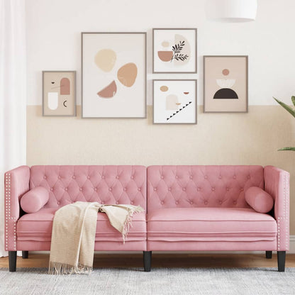 Chesterfield-Stijl En Bolsters Fluweel