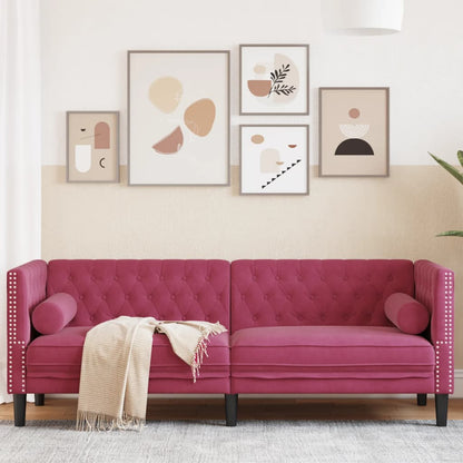 Chesterfield-Stijl En Bolsters Fluweel