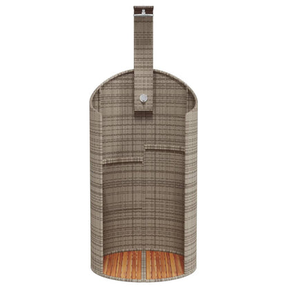Buitendouche 100X100X241,5 Cm Poly Rattan En Acaciahout