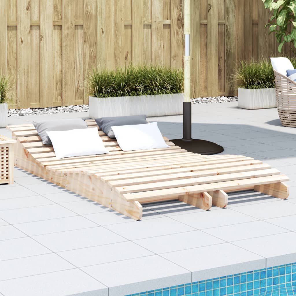 Ligbed 205X70X31,5 Cm Massief Grenenhout