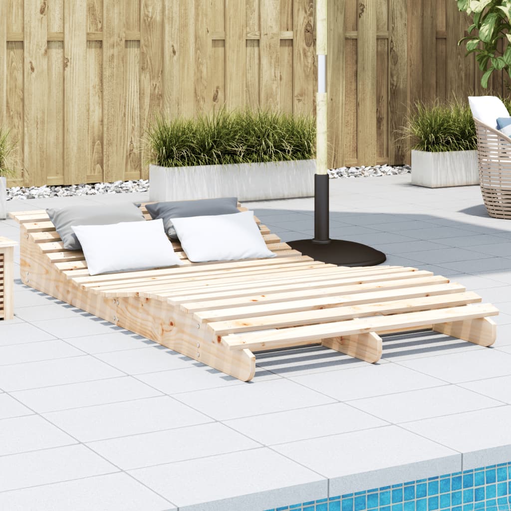 Ligbed 205X70X31,5 Cm Massief Grenenhout