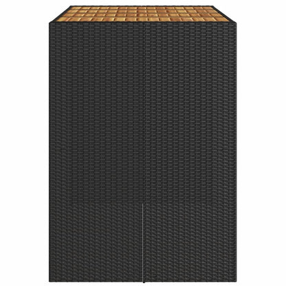 Tuinbartafel Acaciahouten Blad Poly Rattan