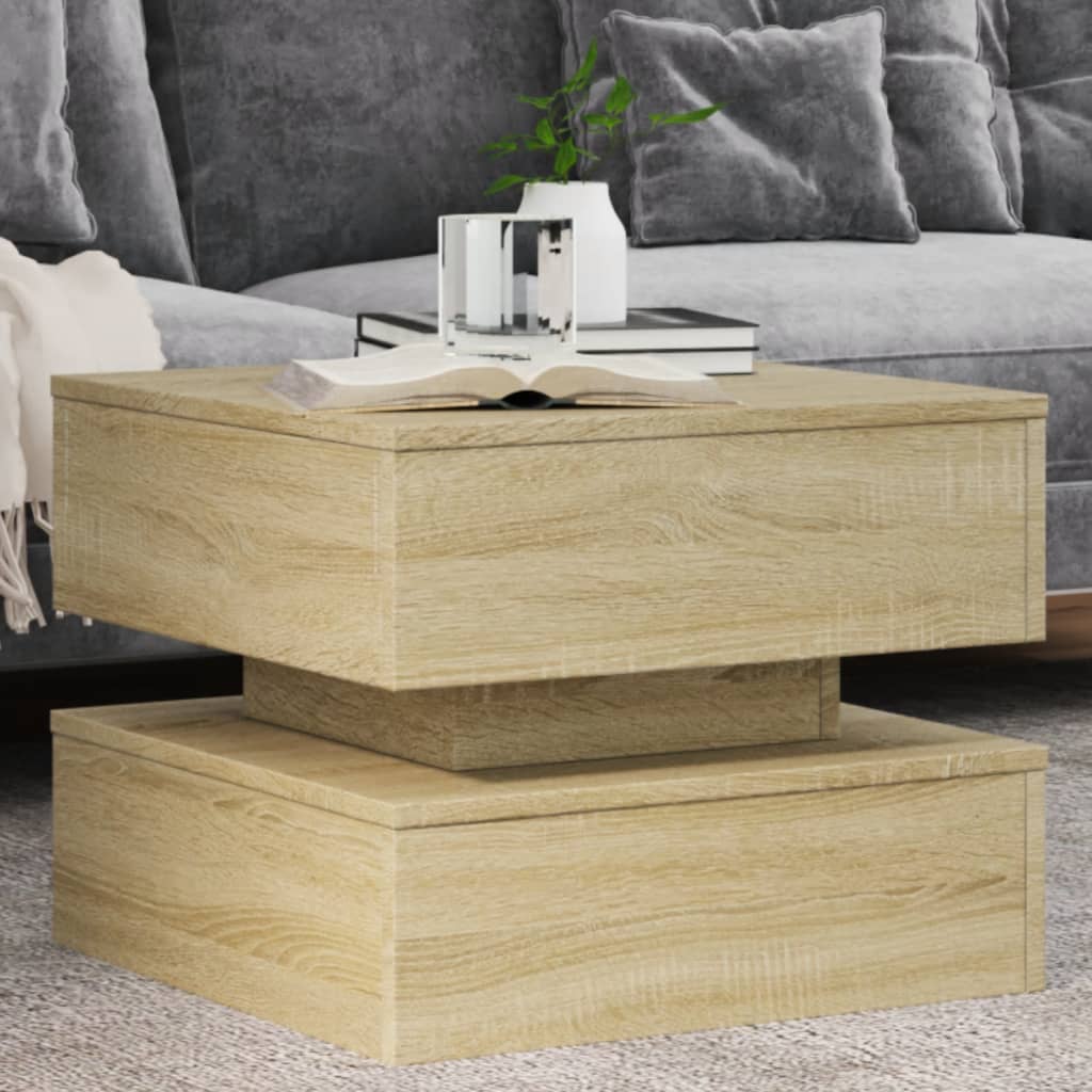 Salontafel Met Metalen Poten 50X50X40 Cm Kleurig
