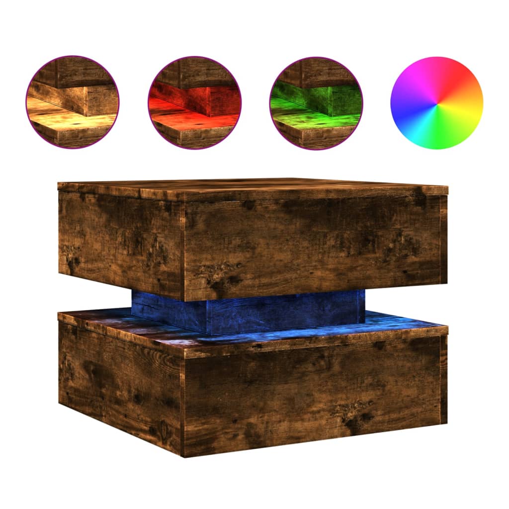 Salontafel Met Metalen Poten 50X50X40 Cm Kleurig