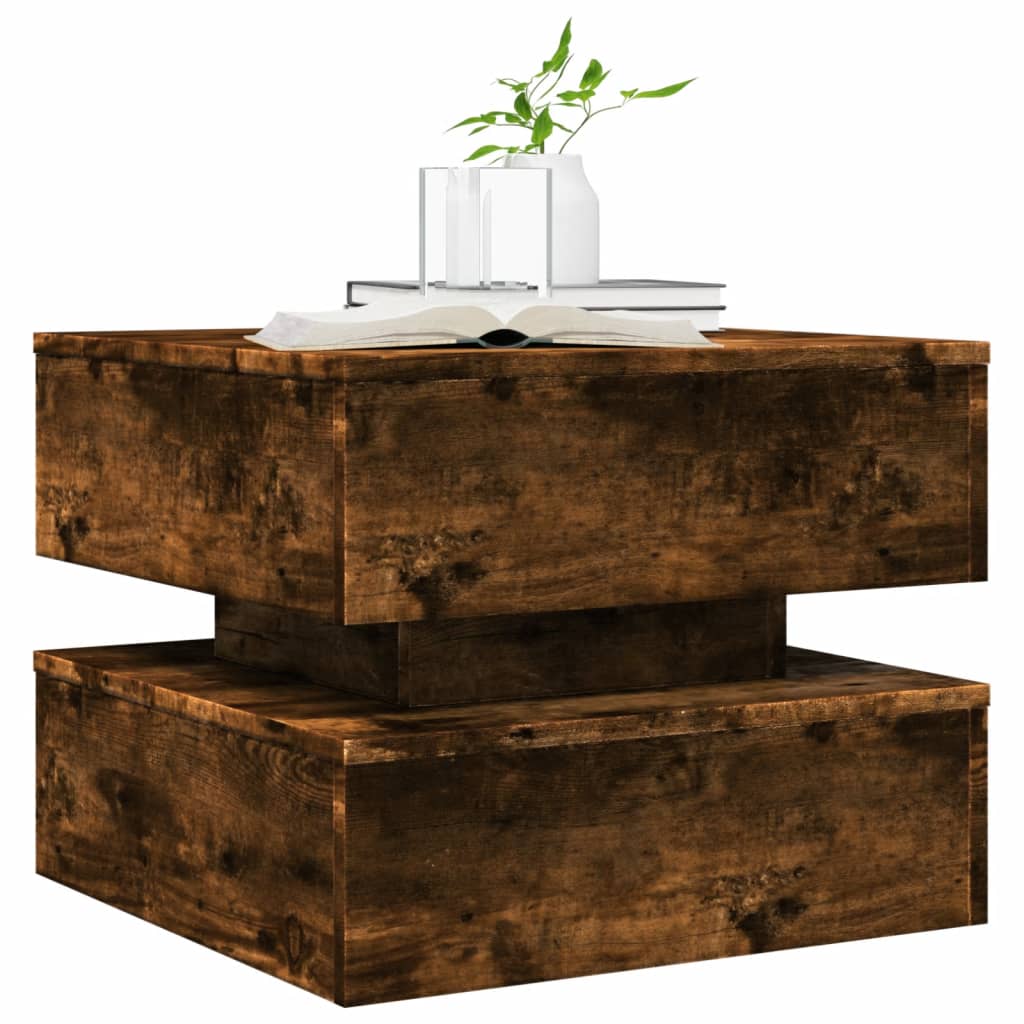 Salontafel Met Metalen Poten 50X50X40 Cm Kleurig