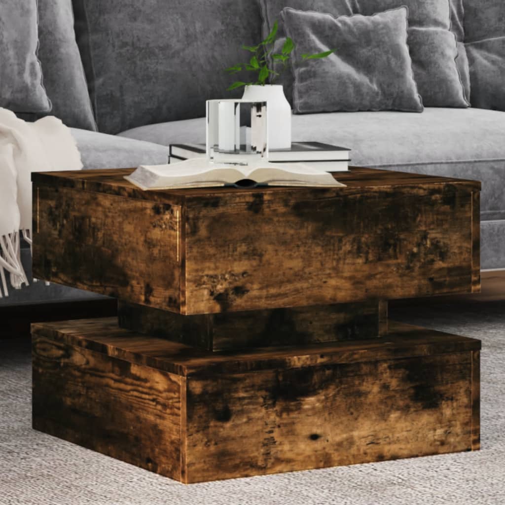 Salontafel Met Metalen Poten 50X50X40 Cm Kleurig