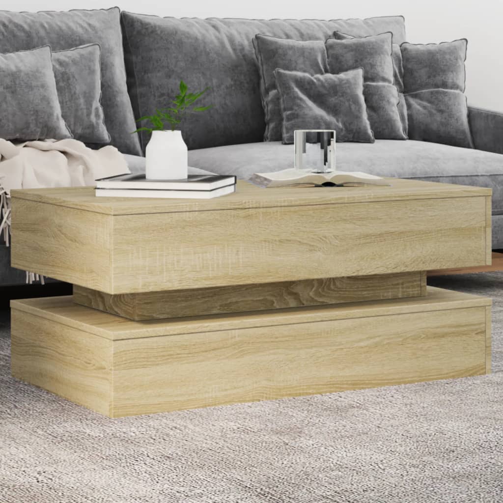 Salontafel Met Metalen Poten 50X50X40 Cm Kleurig