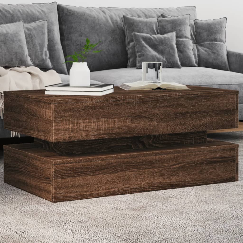 Salontafel Met Metalen Poten 50X50X40 Cm Kleurig