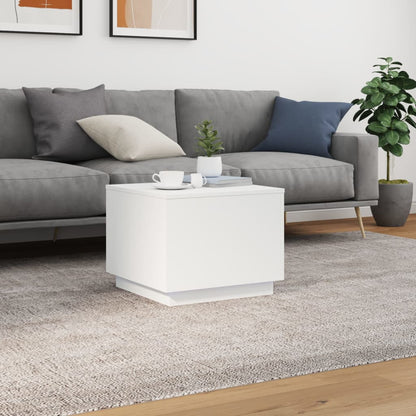 Salontafel Met Led-Verlichting 50X50X40 Cm