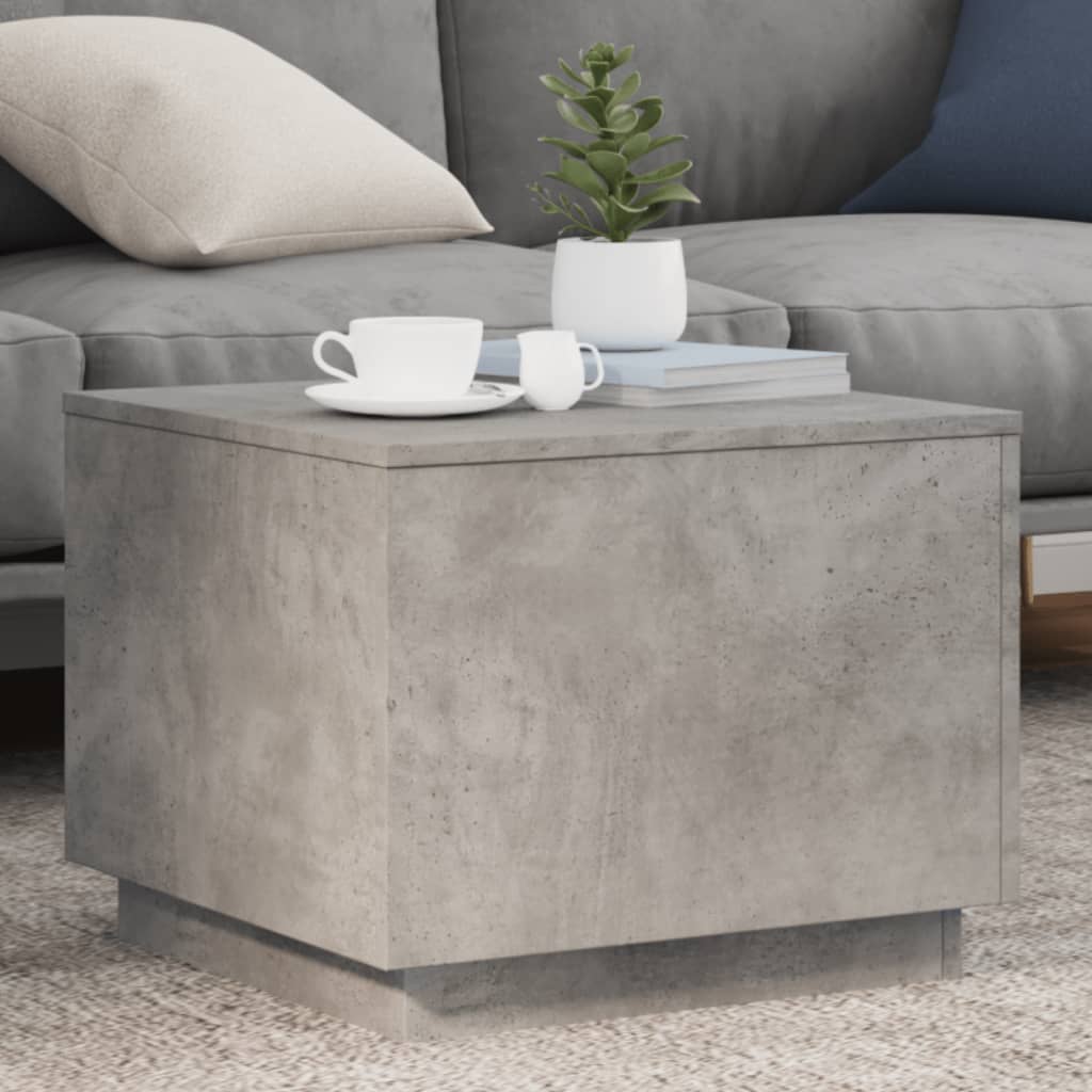 Salontafel Met Led-Verlichting 50X50X40 Cm