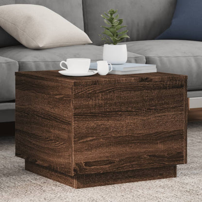Salontafel Met Led-Verlichting 50X50X40 Cm