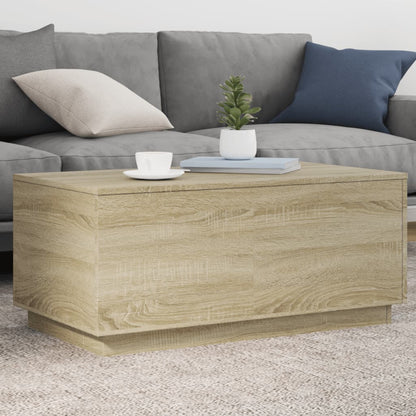 Salontafel Met Led-Verlichting 50X50X40 Cm