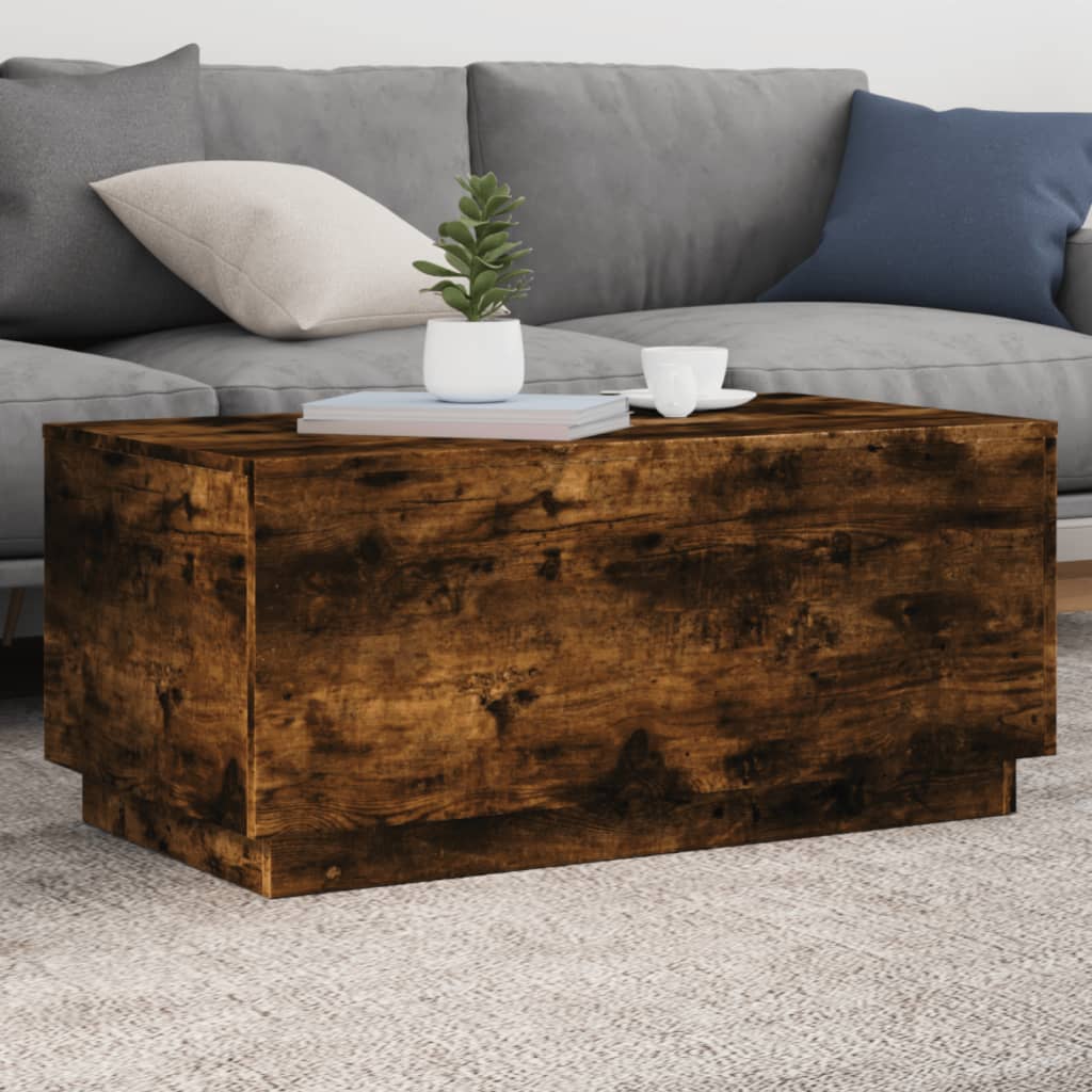 Salontafel Met Led-Verlichting 50X50X40 Cm
