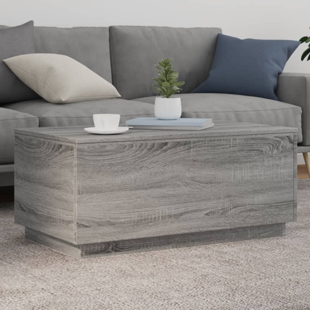 Salontafel Met Led-Verlichting 50X50X40 Cm