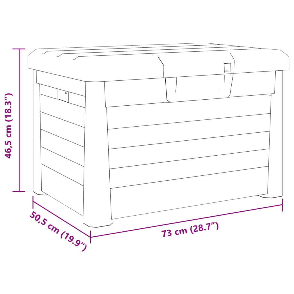 Kussenbox 73X50,5X46,5 Cm Polypropeen Kleurig