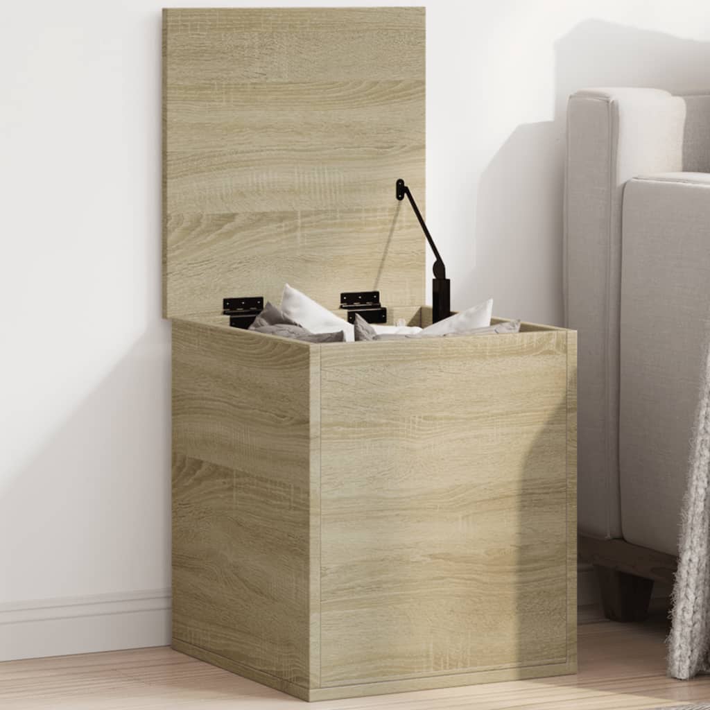 Opslagdoos Met Opslag Bewerkt Hout