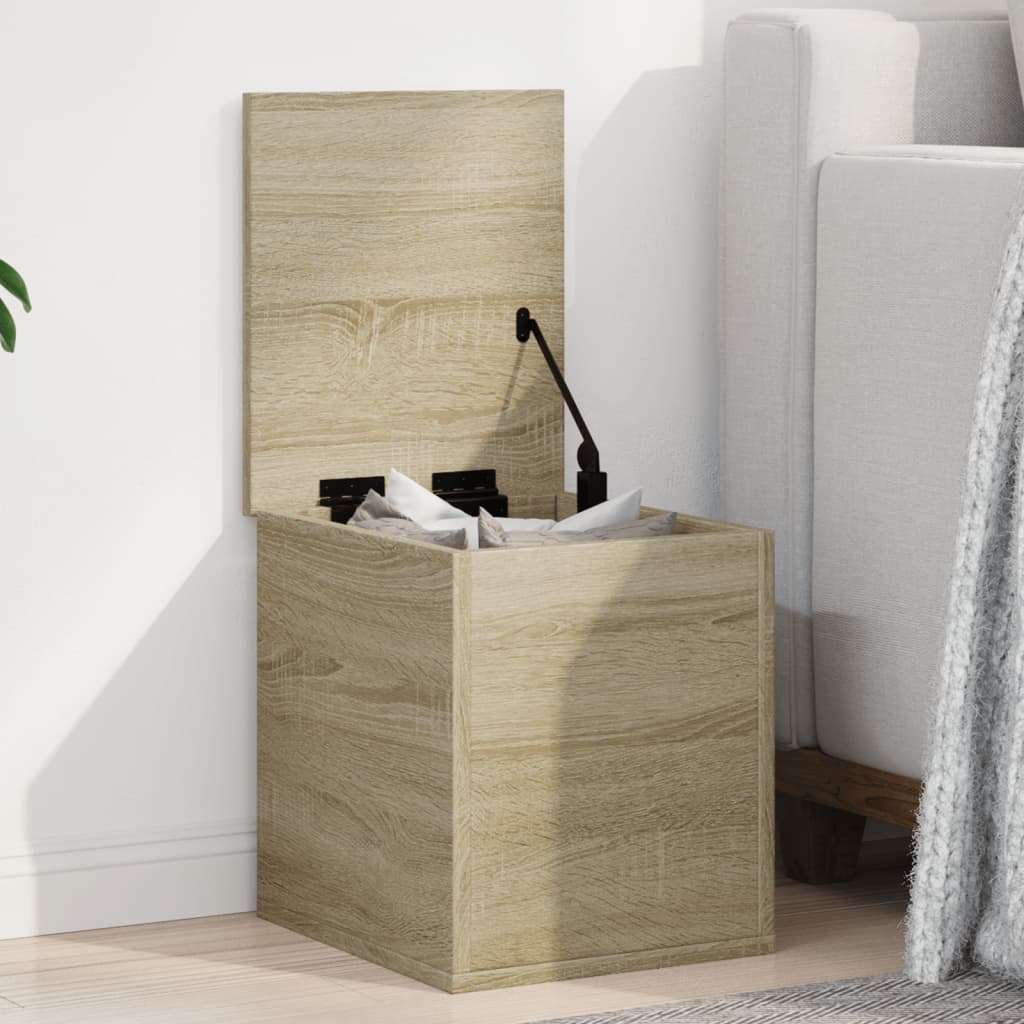 Opslagdoos Met Opslag Bewerkt Hout