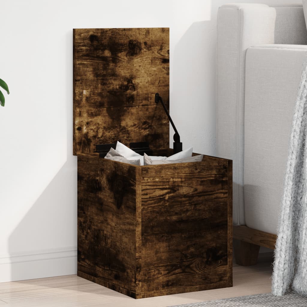 Opslagdoos Met Opslag Bewerkt Hout