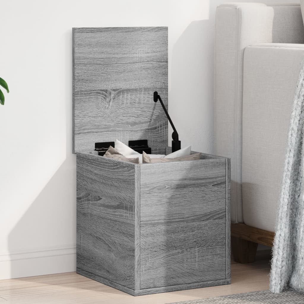 Opslagdoos Met Opslag Bewerkt Hout
