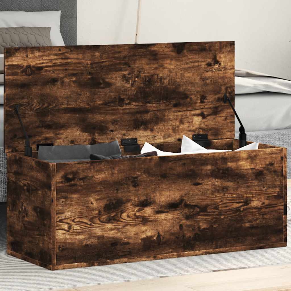 Opslagdoos Met Opslag Bewerkt Hout