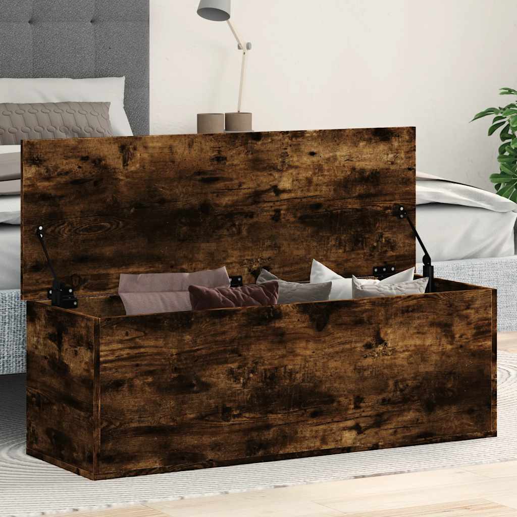 Opslagdoos Met Opslag Bewerkt Hout