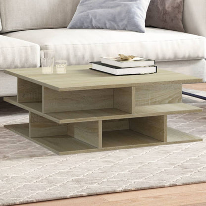 Salontafel 70X70X29 Cm Bewerkt Hout