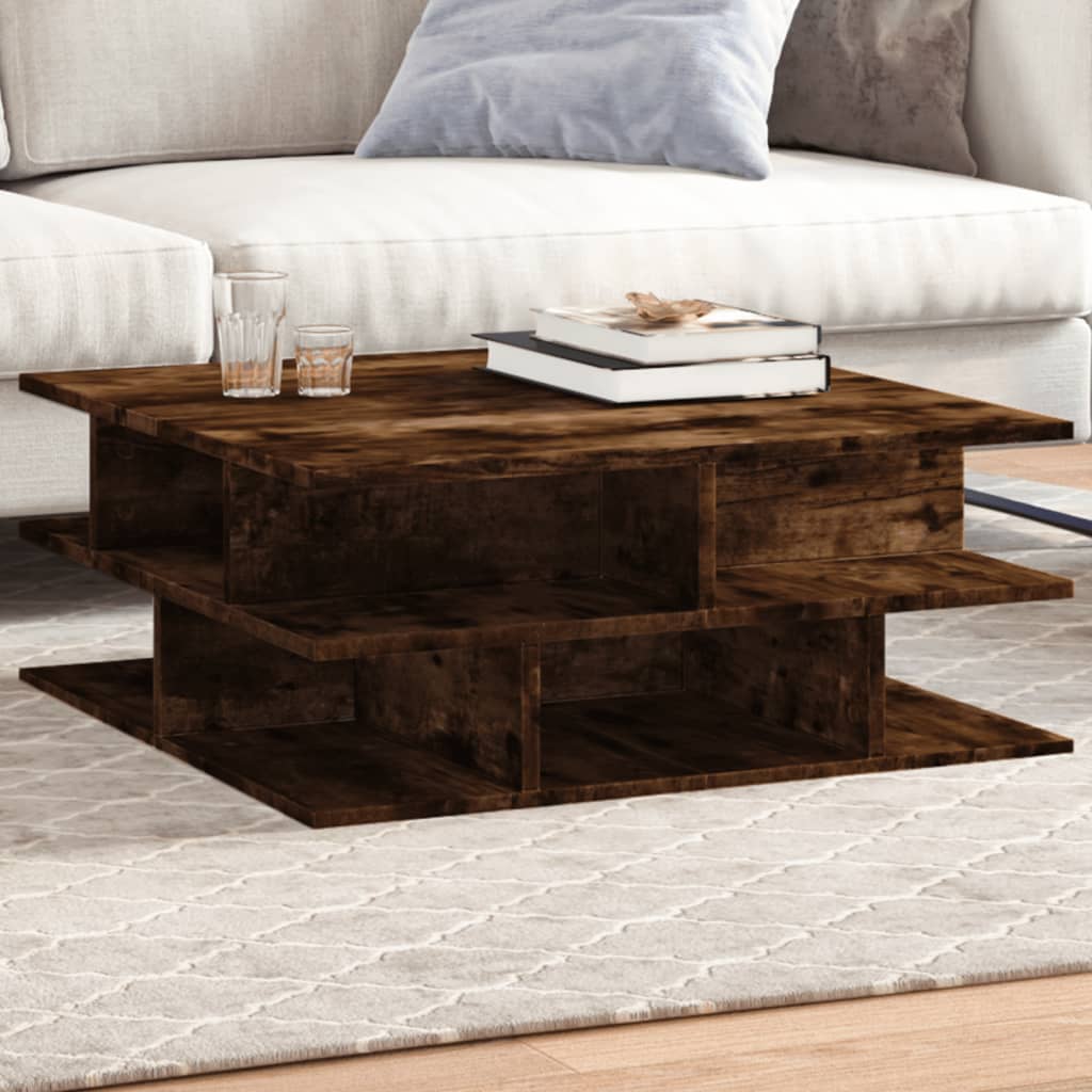 Salontafel 70X70X29 Cm Bewerkt Hout
